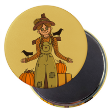 Load image into Gallery viewer, Autumnal Scarecrow Girl | Decorative Magnet
