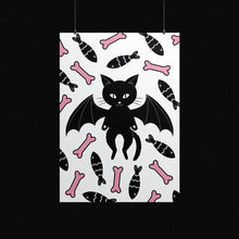Laden Sie das Bild in den Galerie-Viewer, Bat Cat | Art Print - Scaredy Cat Studio