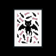 Laden Sie das Bild in den Galerie-Viewer, Bat Cat | Art Print - Scaredy Cat Studio