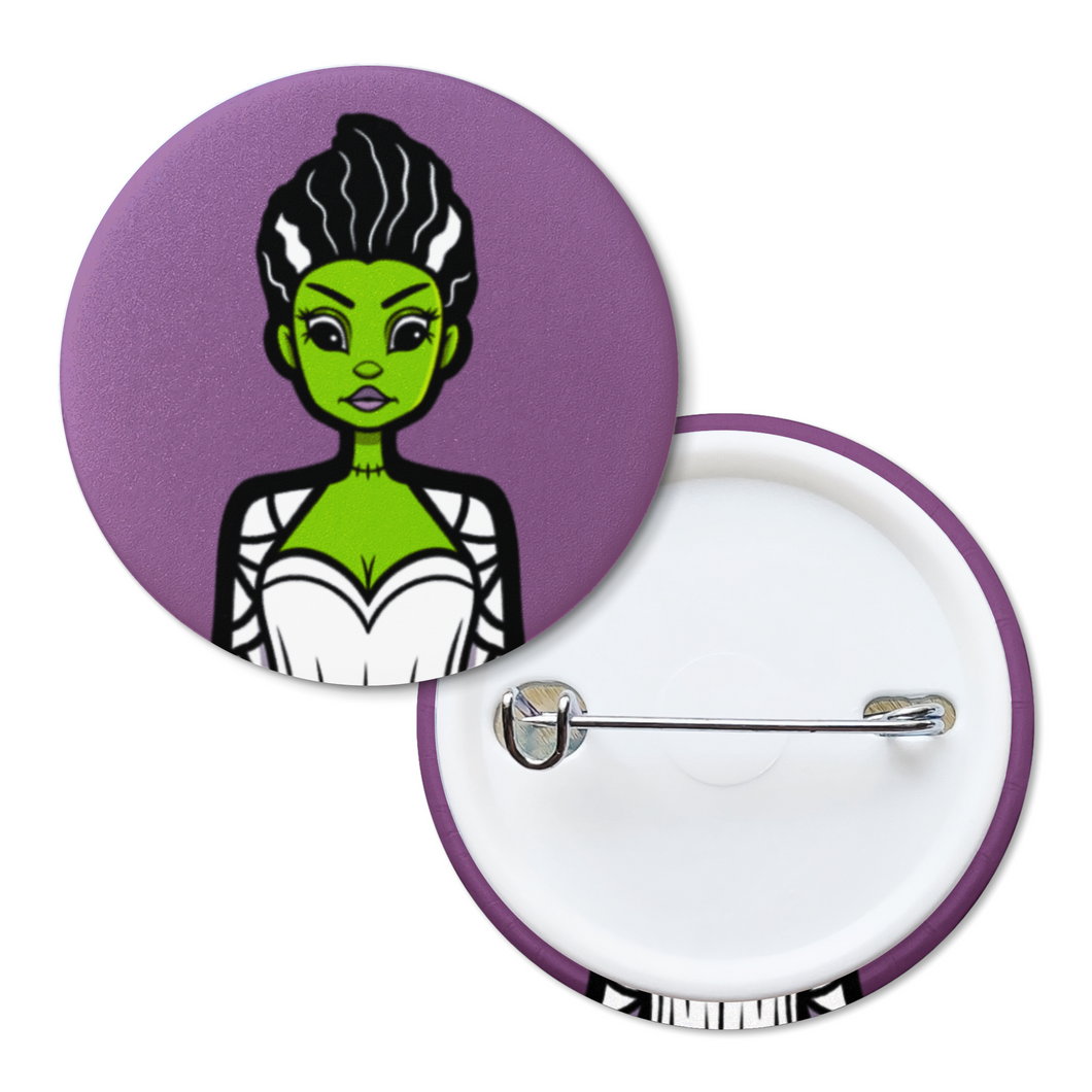 Bride of Frankenstein | Classic Monsters | Pinback Badge Button