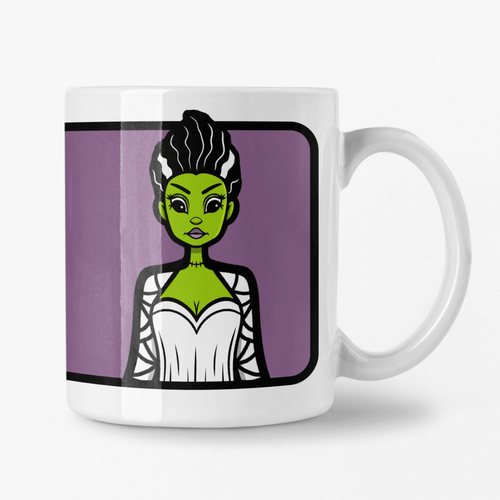 Bride of Frankenstein | Classic Monsters | Ceramic Mug - Scaredy Cat Studio