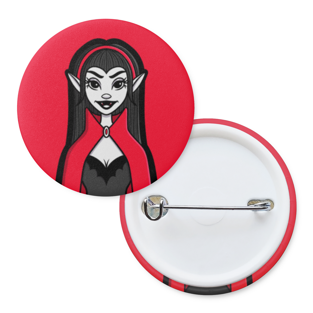 Lady Vampire | Classic Monsters | Pinback Badge Button