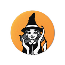 Load image into Gallery viewer, Witch &amp; Cauldron | Classic Monsters | Pinback Badge Button
