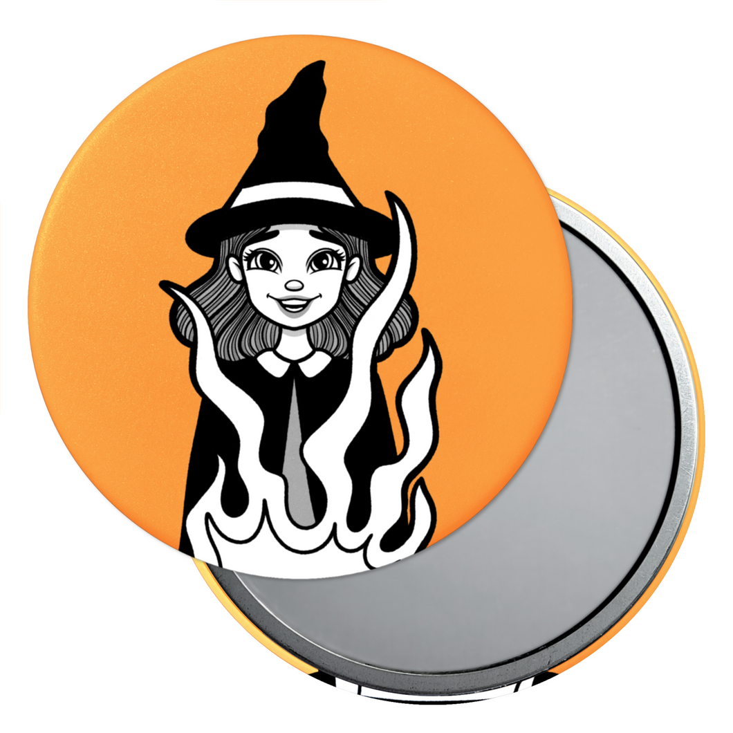 Witch & Cauldron | Classic Monsters | Pocket Mirror