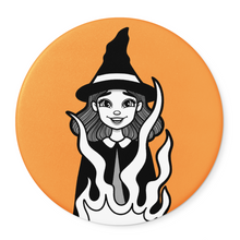 Load image into Gallery viewer, Witch &amp; Cauldron | Classic Monsters | Pocket Mirror
