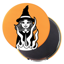 Load image into Gallery viewer, Witch &amp; Cauldron | Classic Monsters | Decorative Magnet
