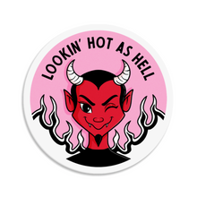 Load image into Gallery viewer, "Lookin' Hot as Hell" Devil | 3-inch Waterproof Sticker
