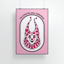 Laden Sie das Bild in den Galerie-Viewer, "Fool For You" Valentine's Day Clown | Art Print - Scaredy Cat Studio