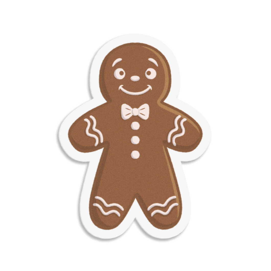 Gingerbread Man | 3-inch Waterproof Sticker