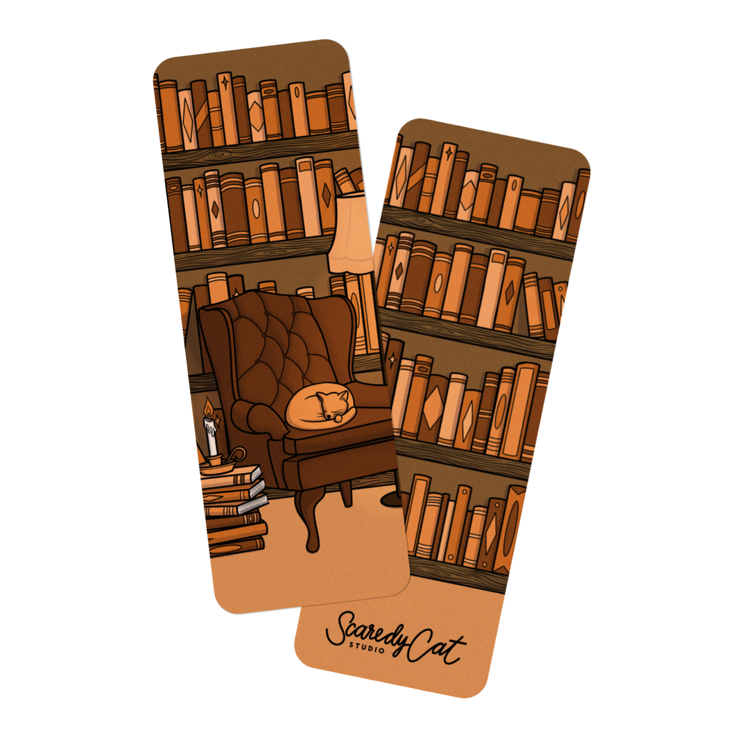 Comfy Cat | Haunted Library | Bookmark