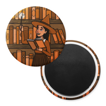 Load image into Gallery viewer, Spell-Casting Witch | Haunted Library | Decorative Magnet
