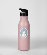 Load image into Gallery viewer, Happy Bunny Portrait | 3-inch Waterproof Sticker - Scaredy Cat Studio