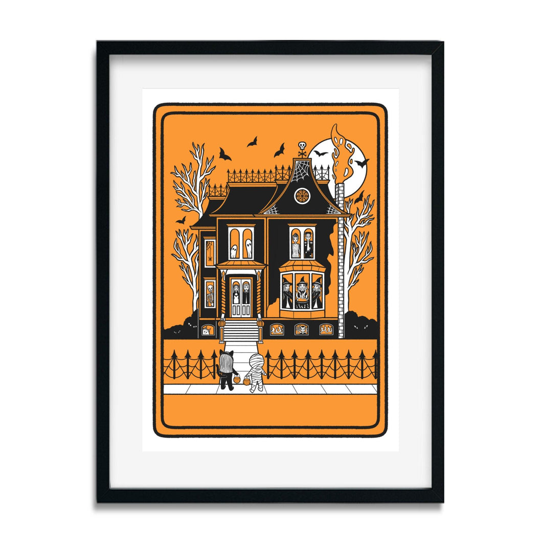 Haunted House | Art Print - Scaredy Cat Studio