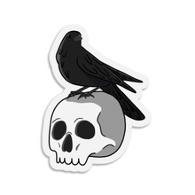 Load image into Gallery viewer, Skull &amp; Raven | 3-inch Waterproof Sticker
