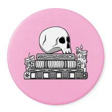 Load image into Gallery viewer, Skull & Spellbooks | Round Beverage Coaster