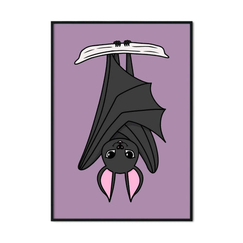 Bat | Nocturnal Creatures | A2 Poster - Scaredy Cat Studio