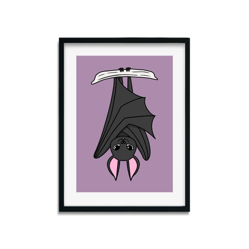 Bat | Nocturnal Creatures | Art Print - Scaredy Cat Studio