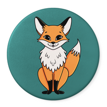 Load image into Gallery viewer, Fox | Nocturnal Creatures | Round Beverage Coaster
