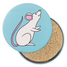 Load image into Gallery viewer, Mouse | Nocturnal Creatures | Round Beverage Coaster

