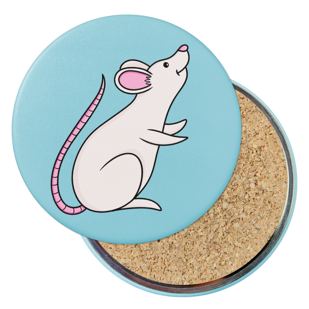 Mouse | Nocturnal Creatures | Round Beverage Coaster