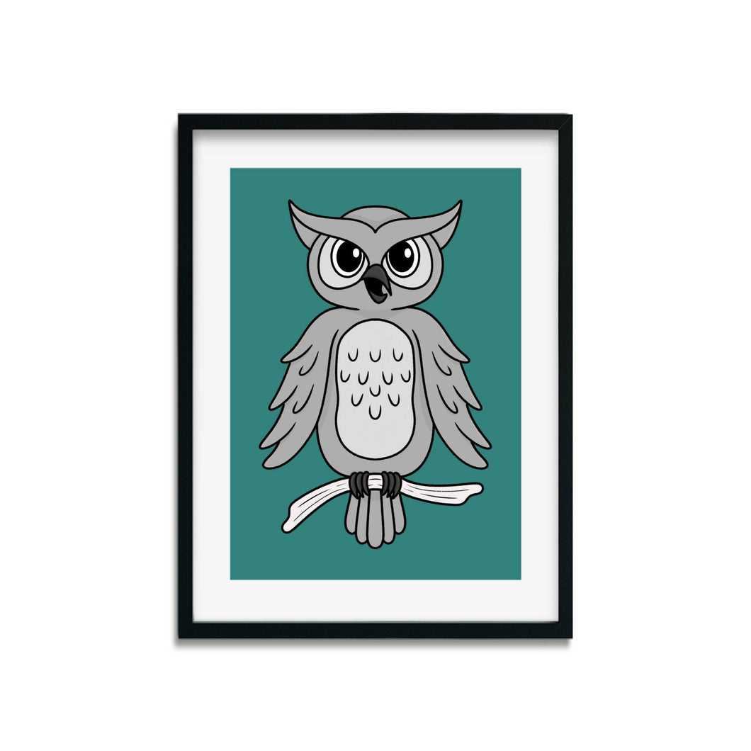 Owl | Nocturnal Creatures | Art Print - Scaredy Cat Studio
