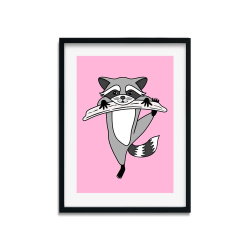 Raccoon | Nocturnal Creatures | Art Print - Scaredy Cat Studio