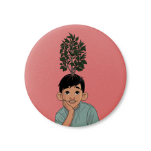 Load image into Gallery viewer, "Imagination is a Seed" Plant Boy | Decorative Magnet