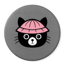 Load image into Gallery viewer, Rainy Day Kitty | Pocket Mirror