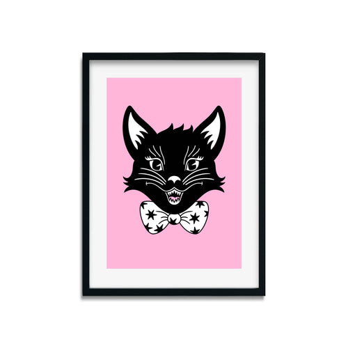 Scaredy Cat Mascot | Art Print - Scaredy Cat Studio