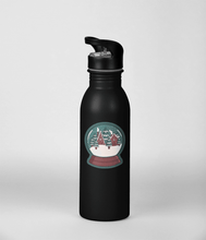 Load image into Gallery viewer, Snowy Cabin Snow Globe | 3-inch Waterproof Sticker - Scaredy Cat Studio