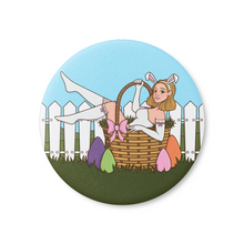 Load image into Gallery viewer, "SomeBunny Loves You" Easter Bunny Girl | Decorative Magnet