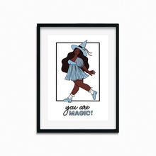Load image into Gallery viewer, "You Are Magic!" Joyful Spring Witch | Art Print - Scaredy Cat Studio