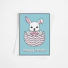 Laden Sie das Bild in den Galerie-Viewer, Bunny in Easter Egg | A6 Easter Greeting Card with Envelope - Scaredy Cat Studio