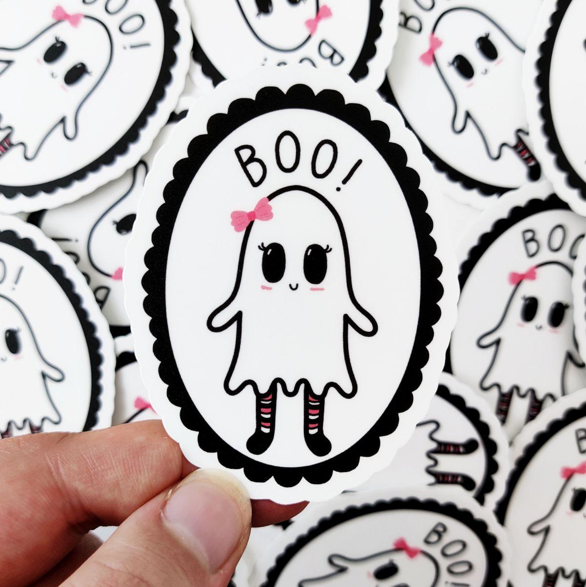 Cute Ghost Waterproof Sticker Set V3 