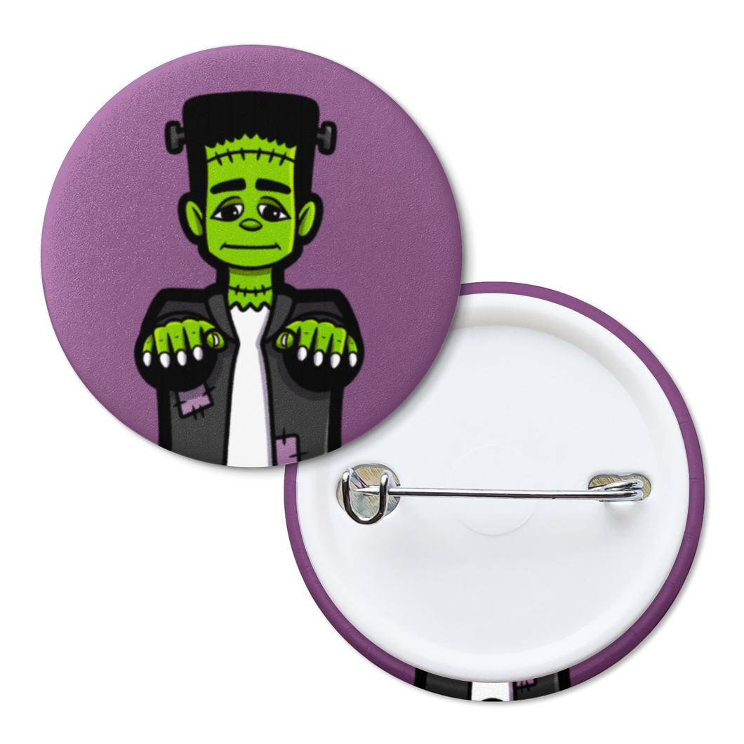 Frankensteins Monster | Klassische Monster | Pinback-Abzeichen-Schaltfläche