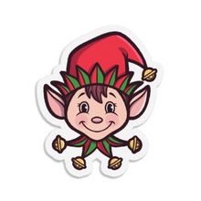 Load image into Gallery viewer, Christmas Elf | 3-inch Waterproof Sticker
