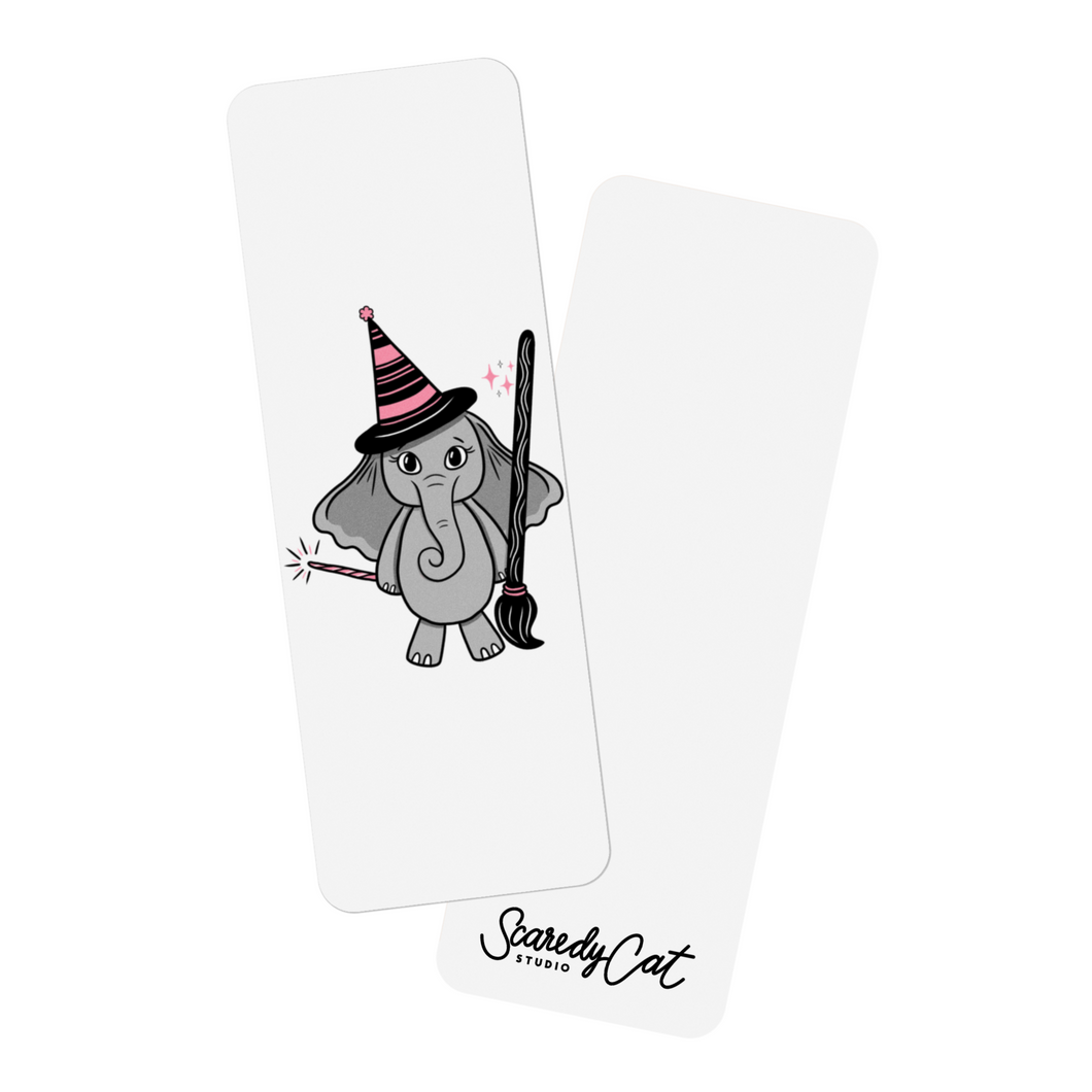 Elephant in a Witch Costume | Bookmark