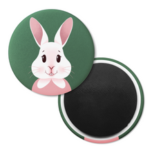 Load image into Gallery viewer, Happy Bunny Portrait | Decorative Magnet
