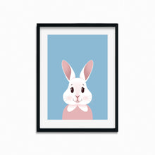 Load image into Gallery viewer, Happy Bunny Portrait | Art Print - Scaredy Cat Studio
