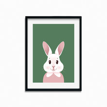 Load image into Gallery viewer, Happy Bunny Portrait | Art Print - Scaredy Cat Studio
