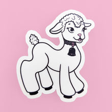 Laden Sie das Bild in den Galerie-Viewer, Spring Lamb | 3-inch Waterproof Sticker - Scaredy Cat Studio
