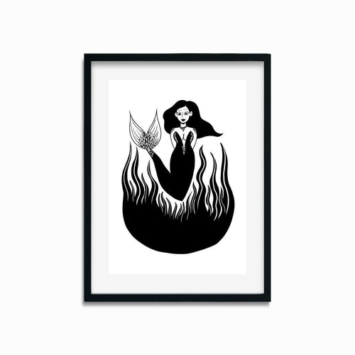 Koi Mermaid | Art Print - Scaredy Cat Studio