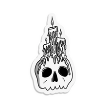 Load image into Gallery viewer, Skull &amp; Candles | 3-inch Waterproof Sticker
