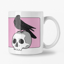 Laden Sie das Bild in den Galerie-Viewer, Skull &amp; Raven | Ceramic Mug - Scaredy Cat Studio
