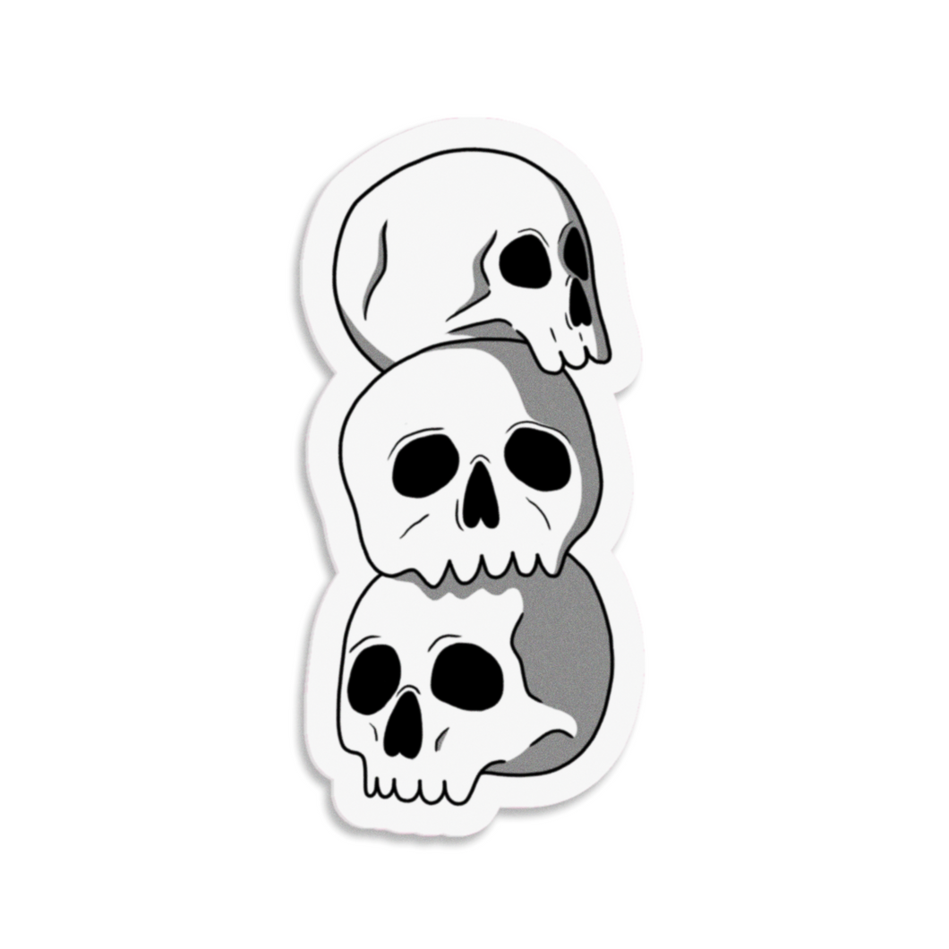 Skull Stack | 3-inch Waterproof Sticker