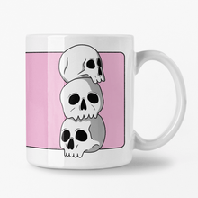 Laden Sie das Bild in den Galerie-Viewer, Skull Stack | Ceramic Mug - Scaredy Cat Studio
