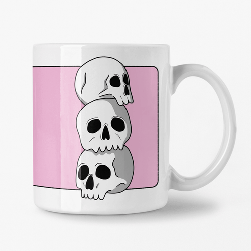 Skull Stack | Ceramic Mug - Scaredy Cat Studio