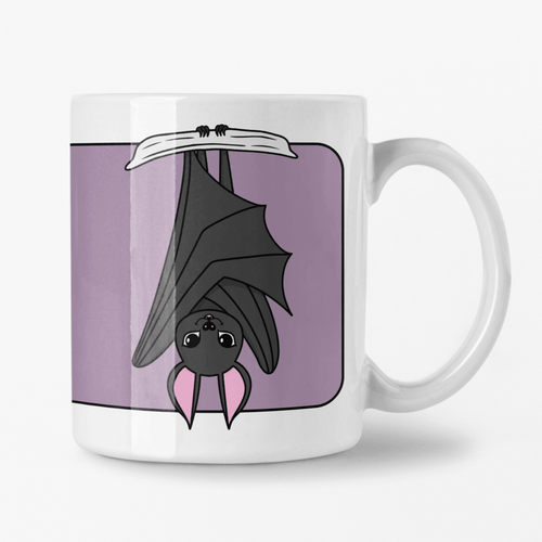 Bat | Nocturnal Creatures | Ceramic Mug - Scaredy Cat Studio
