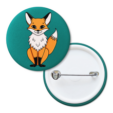 Load image into Gallery viewer, Fox | Nocturnal Creatures | Pinback Badge Button
