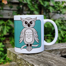 Load image into Gallery viewer, Owl | Nocturnal Creatures | Ceramic Mug - Scaredy Cat Studio
